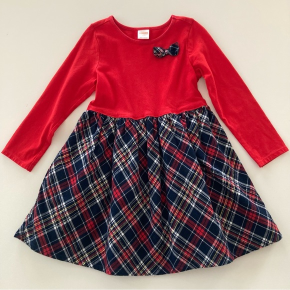 Gymboree 3T Toddlers Girl Holiday Christmas Red Plaid Dress - Picture 1 of 7